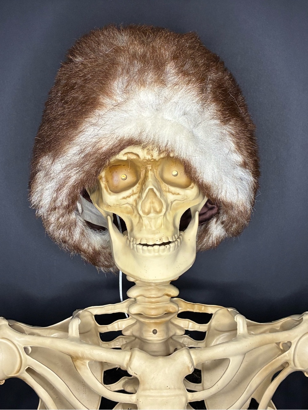 Vintage North King Dyed Lamb Fur Hat Spain Large 60s Cossack Trapper